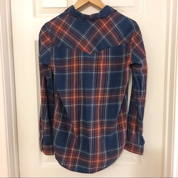 { AE Outfitters } Boyfriend Button-down Flannel XS - Picture 3 of 8
